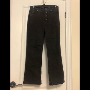 Madewell Cali Demi bootcut faded black cropped jeans, 27 , with stretch